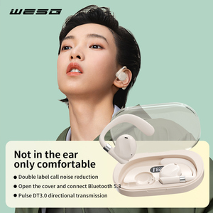 Auriculares Inalámbricos BT 5.3 con Gancho para la Oreja OWS para Reuniones, Conducción, Viajes, 3-4 Horas de Duración por Vez, Auriculares de Conducción Aérea con LED - Product Image 6