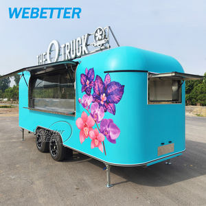 Webetter di động foodtruck BBQ Xe tải thức ăn nhanh phục vụ Trailer với thiết bị cho USA - Product Image 1