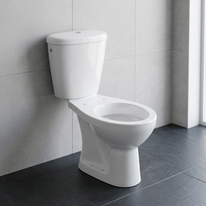 Conjunto de Inodoro y Lavabo de Cerámica de Dos Piezas Económico de Fábrica Chaozhou con Doble Descarga y Sifón en P o S - Product Image 5