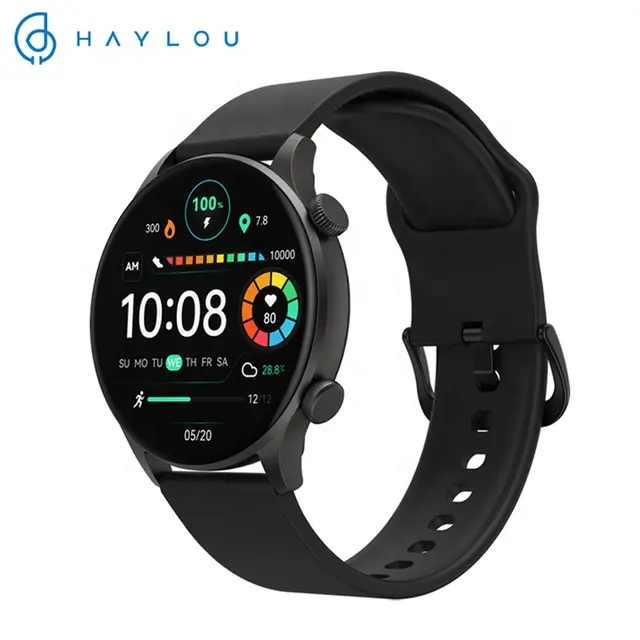 100% Originele Haylou Solar Plus Rt3 Smart Watch 1.43 "Amoled Display Bluetooth Telefoongesprek Smartwatch Health Monitor Sporthorloge