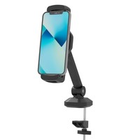 Support de bras en alliage d'aluminium, plaque métallique réglable flexible de 10 cm pour tablette téléphone portable, pince de table à large portée