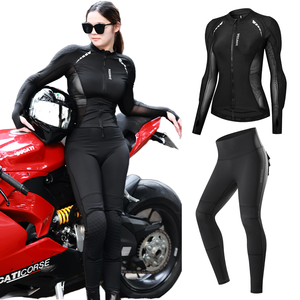 Veste de moto unisexe WOSAWE, respirante, en mesh, avec protections dorsales, épaules et coudes, manches longues, pour motocross - Product Image 1