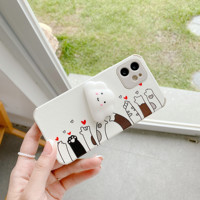 Nouveauté prix usine Anime coussin en cuir accessoires de téléphone étui couverture arrière pour Iphone 12 13 14 15 16 17 Pro Max