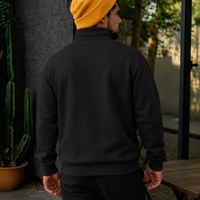 Sweat-shirts pour hommes OEM de haute qualité, pulls à demi-zip, sweats à capuche en molleton de coton épais avec logo personnalisé, pulls pour hommes