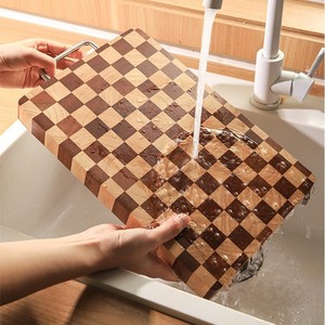 Tabla de cortar con diseño de tablero de ajedrez, tabla de cortar de madera de acacia, tabla de cortar para cocina doméstica, tabla de quesos transfronteriza, de madera - Product Image 3