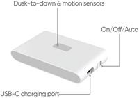 Lumière LED à induction corporelle infrarouge, couloir, escalier, chevet, aspiration magnétique, rechargeable type C, 20 heures, lumière nocturne pour les yeux
