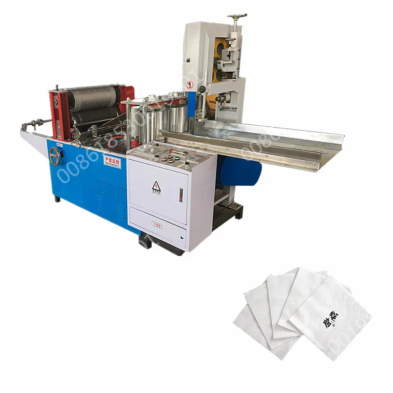 automatic paper napkin machine napkin tissue machine embossing and color printing napkin making machine