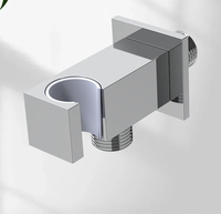 Support mural carré en laiton avec prise murale union pour robinet de salle de bain d'hôtel, accessoire de douche à main, accessoires de salle de bain