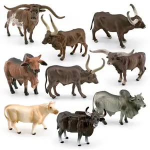 Hy-mô phỏng của gia súc longhorn Texas zebu charolai goel sông trâu mô hình trang trí