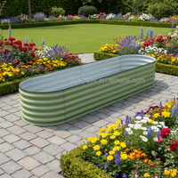 Kits de propagation modulaires TOPSTAR TS9002-2 en acier galvanisé avec supports de 17 pouces de hauteur pour pots de fleurs et jardinières (moderne) pour extérieur