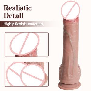 Dildo de 10.43 Pulgadas con Textura Realista, Color Marrón, Engrosado <span class=keywords><strong>y</strong></span> Agrandado para Orgasmos Masculinos <span class=keywords><strong>y</strong></span> Femeninos, Juguetes Anales para Hombres, Tienda para Adultos - Product Image 2