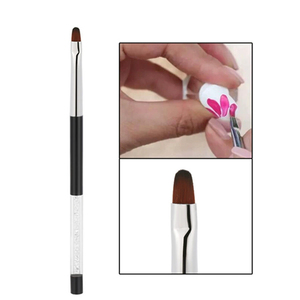 Ensemble de pinceaux à ongles en nylon, pinceau plat pour effet halo, stylo de coloration, pinceau de gravure pour cristaux, pinceau liner pour gel UV, peinture florale, manucure - Product Image 4