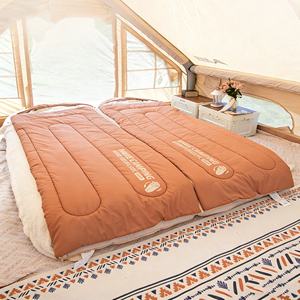 Sac de couchage quatre saisons universel pour adulte, camping en plein air, léger, été, voiture, simple/double, couverture double usage - Product Image 1