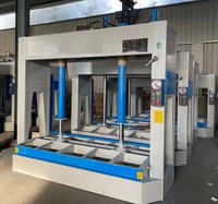 Nouvelle conception de presse à bois hydraulique entièrement automatique pour le laminage de placages, la pressage à froid du contreplaqué, du MDF et le collage de panneaux de portes en bois