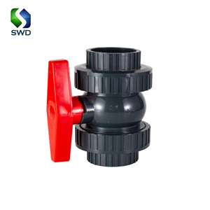 SWD Großhandels preis PVC-Anschluss Hochwertiger Standard-PVC-Kugel hahn Hot Sale Kugel hahn - Product Image 2