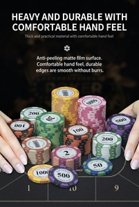 Offre Spéciale Jetons de Poker en Composite d'Argile 39mm Motif Couronne 14g Durables Écologiques pour Poker Mahjong Texas Holden Fêtes - Product Image 6