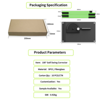 Kit Correcteur de Swing de Golf Direct Usine avec Bâton Pliant en 5 Sections, Entraîneur de Swing de Golf en Métal Robuste, Aide à l'Entraînement de Golf Multi-Scènes