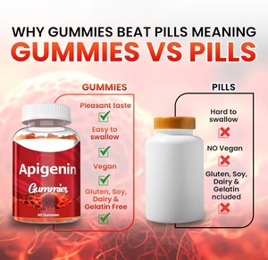 Gomitas de Apigenina OEM de 150 mg con Extracto de Manzanilla, Flavonoides, <span class=keywords><strong>Bioflavonoides</strong></span> y Polifenoles, Suplemento para la Relajación y el Apoyo a la Calma - Product Image 6