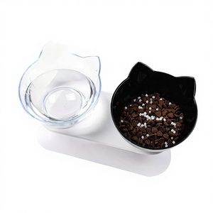 Comederos Dobles para Mascotas con Protección <span class=keywords><strong>de</strong></span> Cuello Elevado, Antideslizantes y con Boca Inclinada para Perros y Gatos, para Comer y Beber - Product Image 4