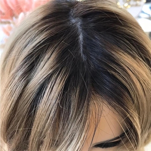 Topper in Seta di Qingdao per Donne, Parrucchino Kosher Ebraico, Base in Seta con Effetto Cuoio Capelluto Reale, Capelli Umani Europei Biondi - Product Image 6