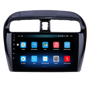 Đầu Dvd Radio 2 Din Android 10 Cho Xe Hơi Mitsubishi Mirage 2012-2016 Đầu Phát Đa Phương Tiện GPS 9 Inch