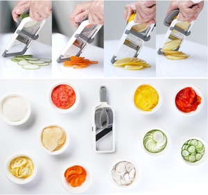 <b>Multifunctional</b> Handheld <b>Vegetable</b> Slicer <b>Cutter</b> Steel Salad Potato Cucumber Carrot Peeler & Shredder for Cooking - Product Image 3