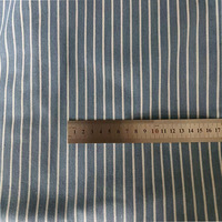 Tissu denim brut jacquard lavé à rayures étroites, tissé, teint uni, pour pantalons, jeans, vestes, combinaisons, sacs, chaussures, chapeaux