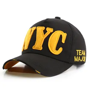 2021スタイリッシュな黄色のニューヨーク市の男性用野球帽ストリートウェアスナップバックヒップホップ女性キャップボーンゴラストラッカーハット