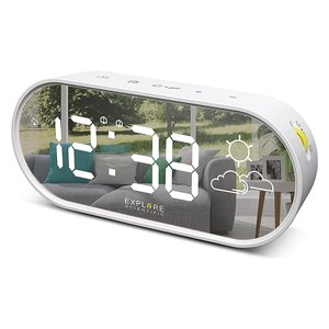 Sveglia Multifunzione con meteo Bianco RDC2002WWHT - Product Image 1