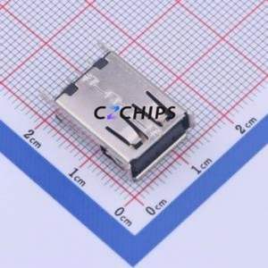 916-352A102BY10200 USB Connector Through hole Component (THT) Connector Type-A USB 2.0 Female Through Hole - Product Image 1