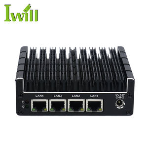 Pc Mini Barebone Cỡ Nhỏ Máy Tính Mini Không Quạt Lõi Tứ J3160 4 Cổng Ethernet Pfsense Mini Pc - Product Image 1