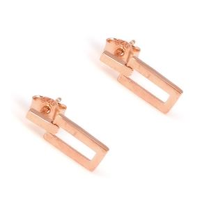 Autres boucles d'oreilles rectangulaires creuses romantiques faites à la main en pierre naturelle pour hommes, bijoux turcs - Product Image 3