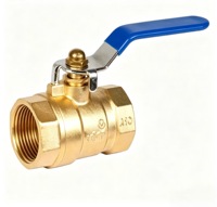 Vanne à boisseau sphérique en laiton NPT à commande manuelle, deux pièces, PN16, joint PTFE, 1/2 po à 2 po, OEM, pour l'huile, le gaz, l'eau et la protection incendie