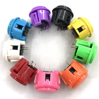 100 boutons poussoirs personnalisables à latence nulle pour accessoires de jeux d'arcade, 30 mm, borne 2,8 mm, bouton d'arcade Sanwa