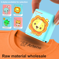 Tampon encreur personnalisé pour enfants avec logo, en plastique, pour nom, étiquette de vêtements, jouet, 16,8g, 31x11mm