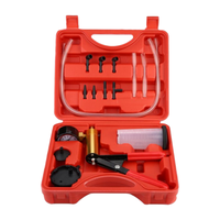 Kit de testeur de pompe à vide portatif pour voiture, jauge de vide automobile et kit de purge de liquide de frein, outil de réparation de pompe à vide