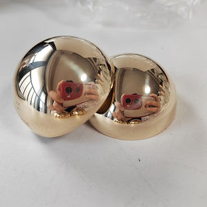 Латунные полушарики H62, полированные 38 мм, 40 мм, 50 мм, 60 мм, 100 мм, диаметр 120 мм, полые полусферы, 1,0 мм, материал, Толстая латунная полусфера - Product Image 6