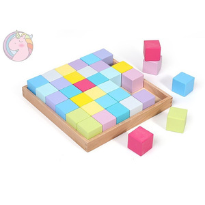 Juguete Educativo de Ensamblaje de Arcoíris Montessori, Bloques de Construcción de Madera para Niños de Jardín de Infancia, Túnel de Animales y Naturaleza - Product Image 6