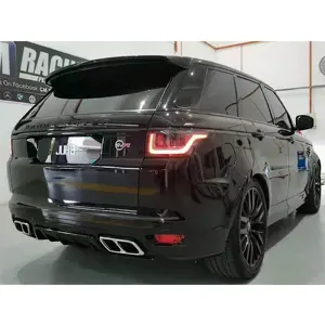 Kit bumper mobil untuk LAND ROVER RANGE ROVER sport 2014-2018 upgrade 2020 model SVR dengan bumper depan belakang