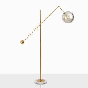 Modern Home Decoration Floor Lamps LED Floor Lamp Chimney Floor Lamp Gold Decorative Glass 12 Iron 80 Round 125 Nordic Retro Lam