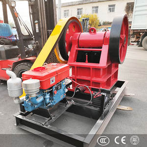 Concasseur à mâchoires compact PE 200x350 pour l'extraction minière, capacité 5t/h, avec moteur diesel en acier - Product Image 3
