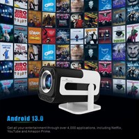 Projecteur de Jeu JS320 Android 13 pour la Maison, Mur Vidéo 4K à Courte Focale, Consoles de Jeu Rétro Authentiques, Boîtier de Jeu Intelligent avec Projecteur