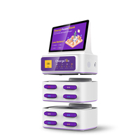 Stasiun Power Bank Bersama 8 Slot CYD-008S dengan Layar Digital dan Manajemen Perangkat Lunak IoT untuk Bisnis Pasif