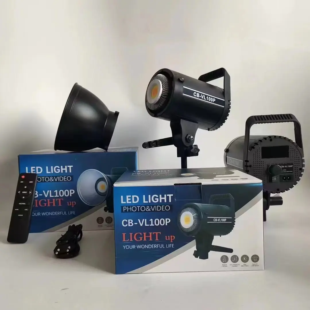 Lampu strobo LED Video Studio profesional, lampu kilat Studio profesional, lampu Video LED dapat diredupkan 5500K tanpa kipas, kualitas warna sempurna, bisu