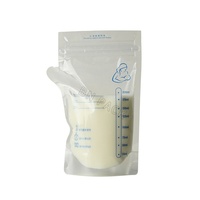 Pochette alimentaire transparente de qualité alimentaire avec fermeture éclair pour lait infantile 250 ml