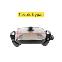 Poêle à frire automatique multifonctionnelle de 30cm Poêle à frire électrique antiadhésive Poêle à frire électrique à poignée Poêles électriques