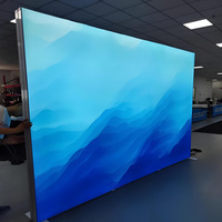 Stand d'exposition en gros avec écran LED rétroéclairé, cadre en alliage d'aluminium, taille et couleur personnalisables pour salon professionnel