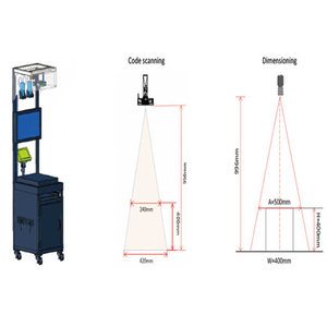 Emballage d'entreposage Code de mesure Scanning Static Dimension Pesage <span class=keywords><strong>Machine</strong></span> à scanner Système DWS pour le commerce électronique - Product Image 2