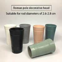 Tringle à rideau décorative, 2.6 à 2.8 cm, tête romaine, nouvelle collection, vente directe d'usine