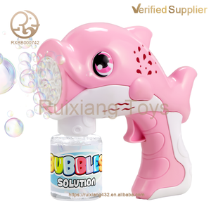 Pistola <span class=keywords><strong>de</strong></span> <span class=keywords><strong>Burbujas</strong></span> <span class=keywords><strong>de</strong></span> Delfín <span class=keywords><strong>de</strong></span> Plástico Automática y Porosa para Niños y Niñas <span class=keywords><strong>de</strong></span> <span class=keywords><strong>3</strong></span>+ Años, Juguete <span class=keywords><strong>de</strong></span> Verano para Exteriores - Product Image 2